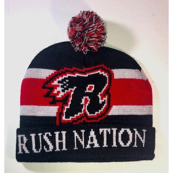 Rapid City Rush  ECHL Minor Hockey  Acrylic Scarf & Free RUSH NATION Beanie - Picture 5 of 9